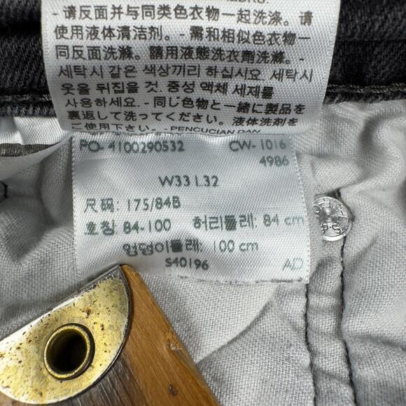 Levi’s 511 Men’s Jeans‎ Size 33x32 Black Slim Fit - Excellent Condition - Picture 6 of 11